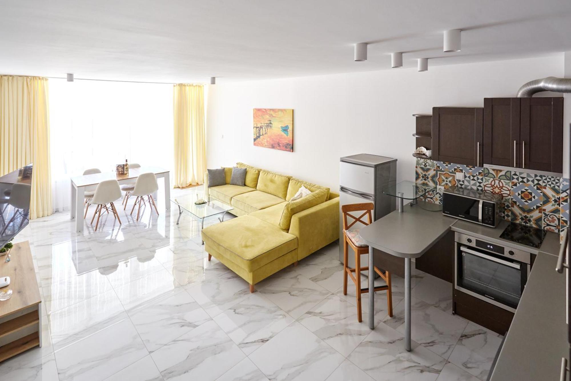 Luxury First Line Apartment With Pool By The Sea 内塞伯尔 外观 照片