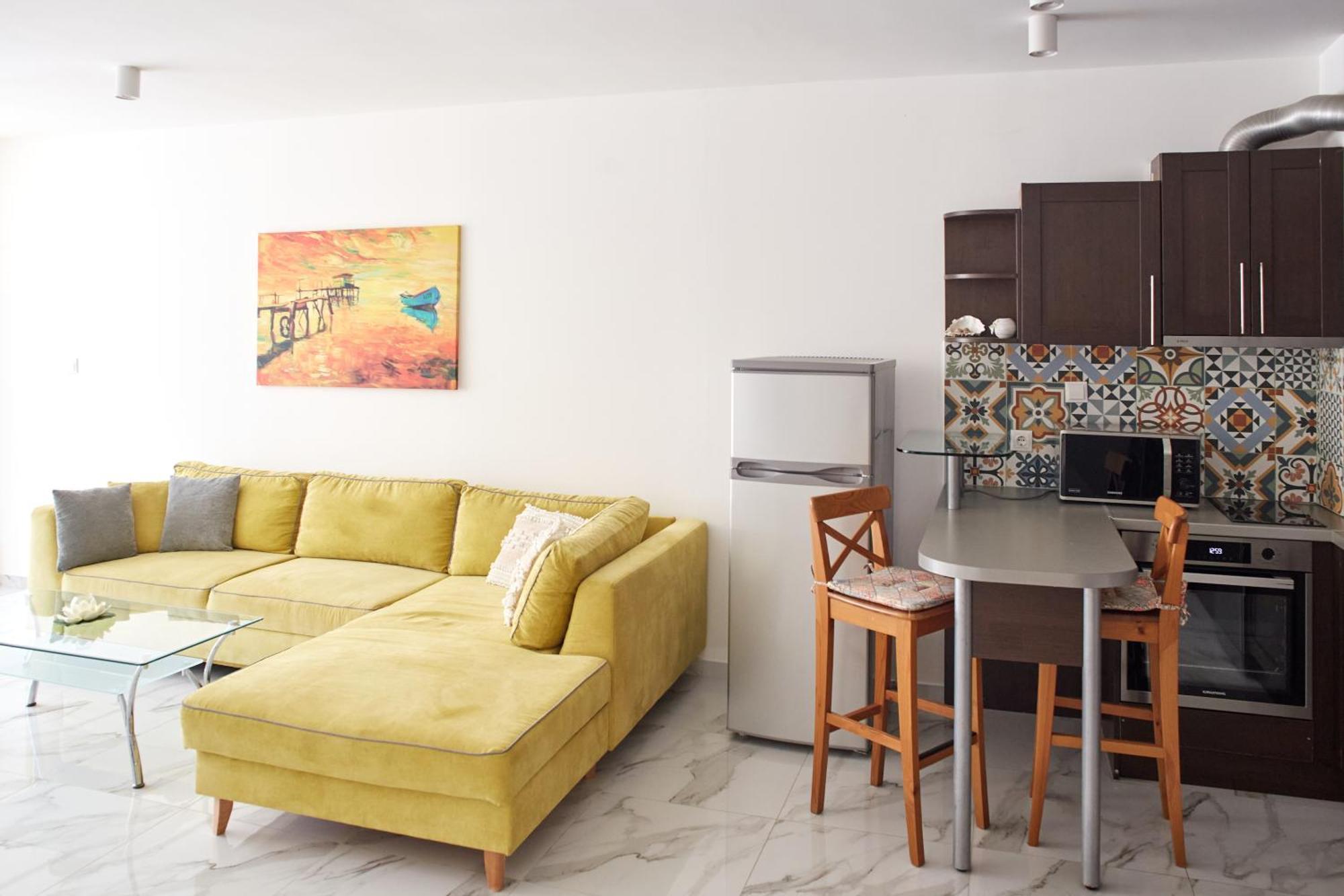 Luxury First Line Apartment With Pool By The Sea 内塞伯尔 外观 照片